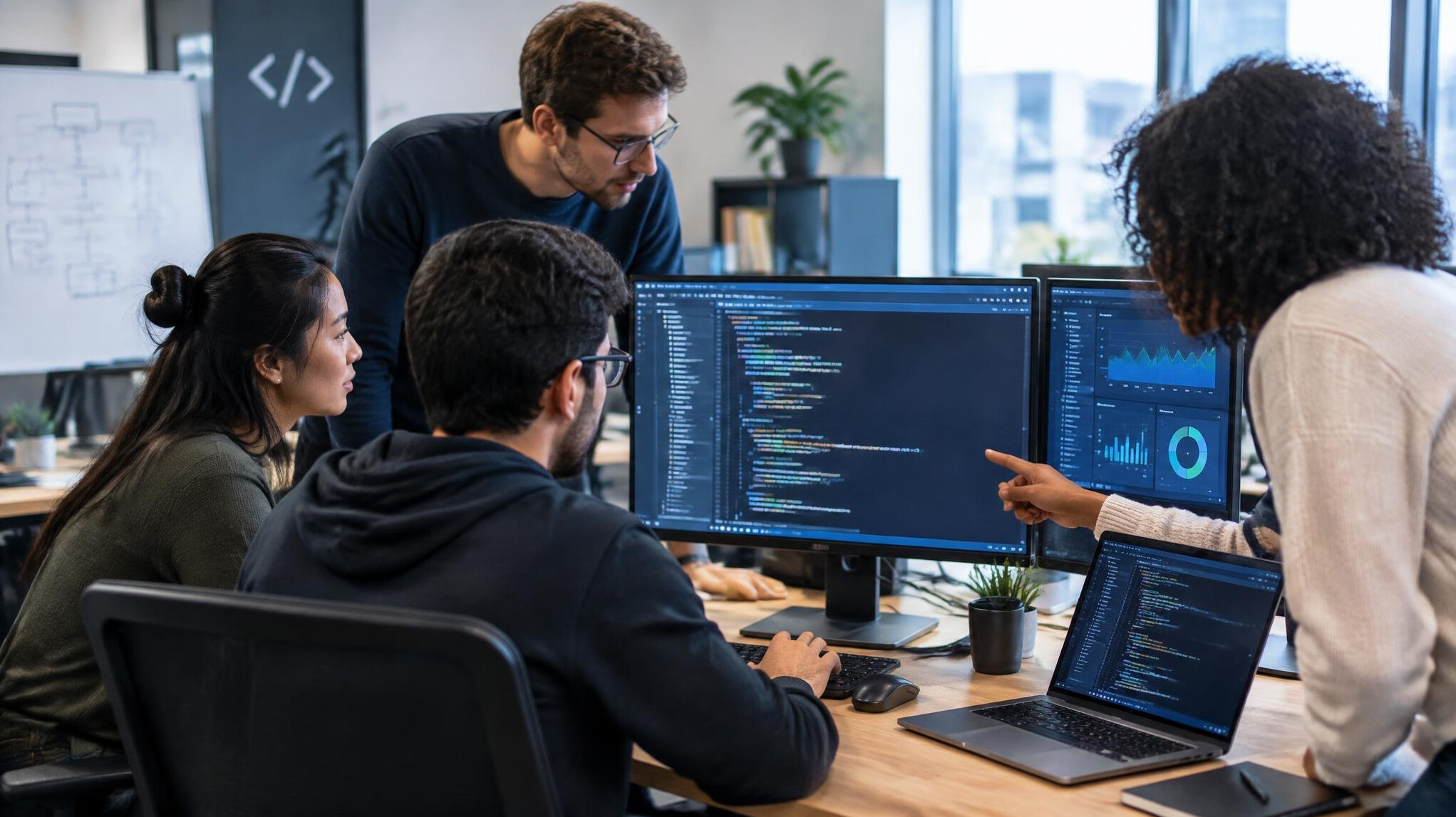 software developers coding